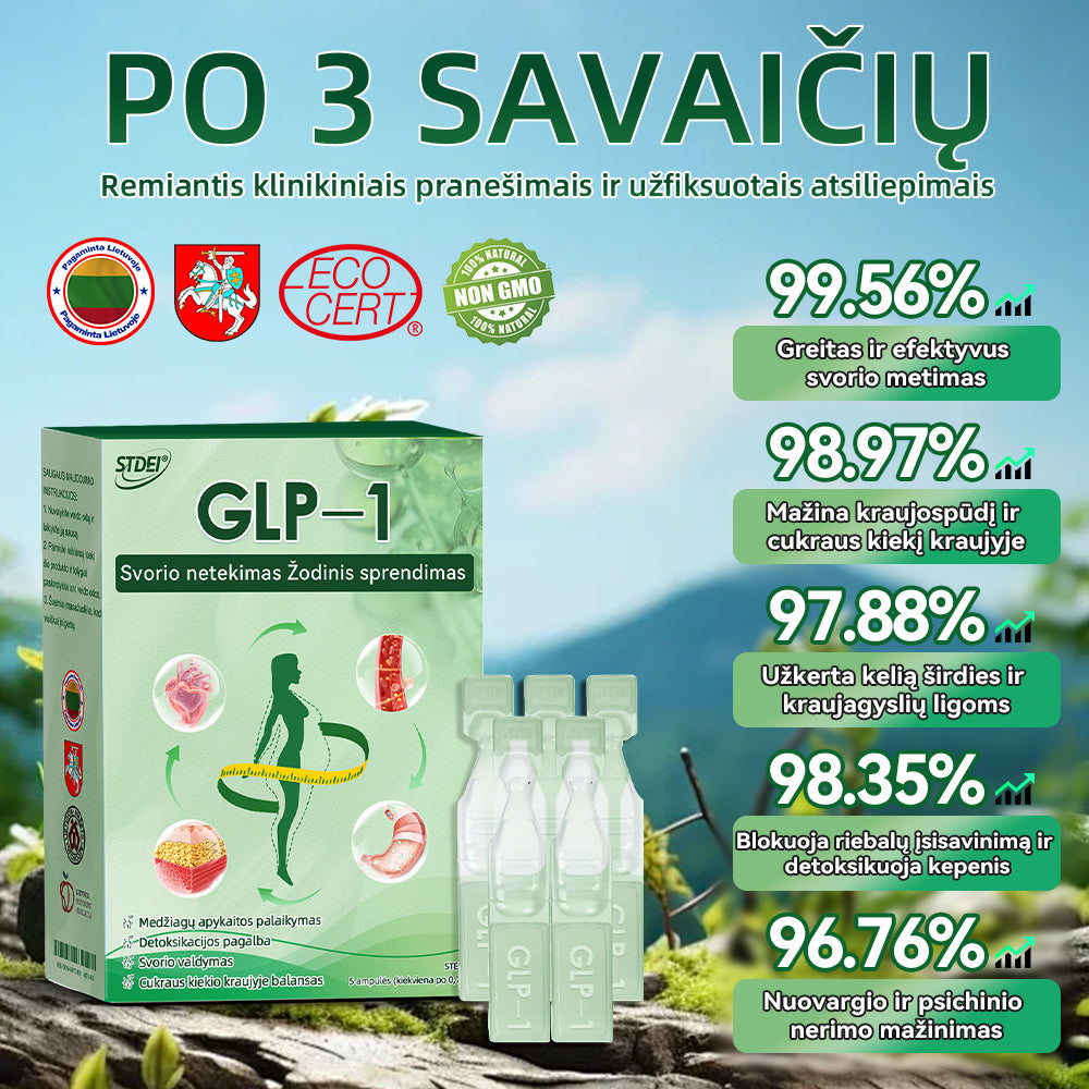 Santaros universiteto sveikatos centro rekomendacijos | Oficiali parduotuvė| 𝑆𝑇𝐷𝐸𝐼®🐮 𝐺𝐿𝑃-1 𝑆𝑣𝑜𝑟𝑖𝑜 𝑛𝑒𝑡𝑒𝑘𝑖𝑚𝑎𝑠 Ž𝑜𝑑𝑖𝑛𝑖𝑠 𝑠𝑝𝑟𝑒𝑛𝑑𝑖𝑚𝑎𝑠 - 👨⚕️Nutukimas, širdies ir kraujagyslių ligos, diabetas, miego apnėja, sąnarių problemos ir daugiau
